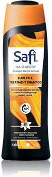 Safi Hair Xpert Hair Fall Treatment dengan Habbatus Sauda+ Micro Bamboo Charcoal akan membuat kulit kepala terasa bersih dan ringan - Safi Hair Xpert Treatment Shampoo Anti Hair Fall 320 gr